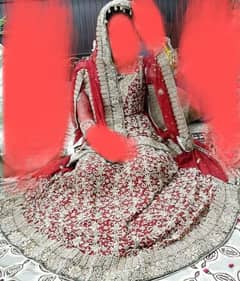 Red lehnga, neat and clean one time used