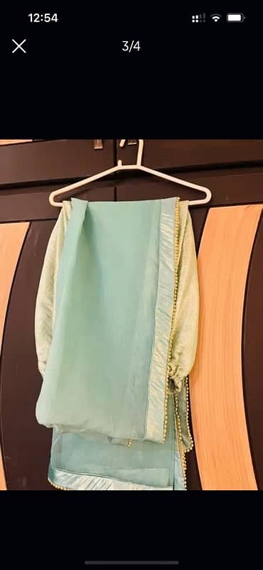 mint green full lenth dress 2