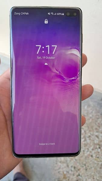 Samsung s10+ in very good condition with box and PTA approved 2