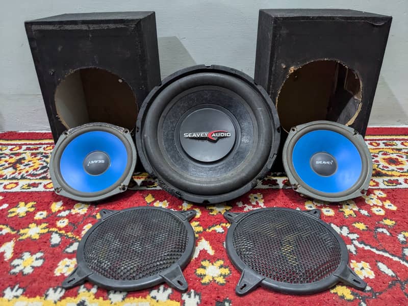 ORIGINAL SEAVEY AUDIO WOOFER AND SPEAKERS 0