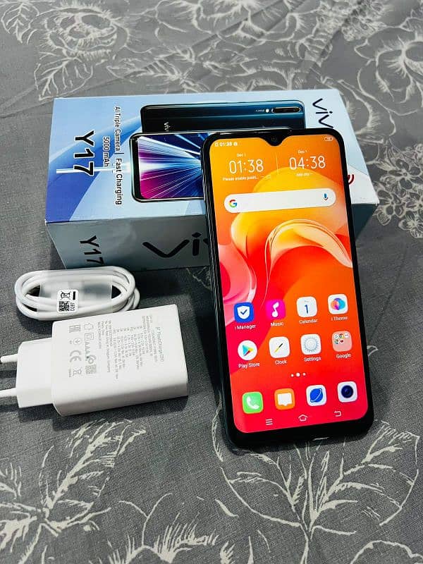 Vivo Y17 8gb 256gb PTA approved With Box Charger 5