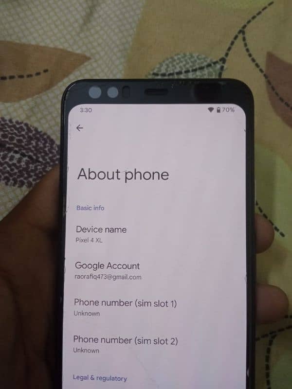 Google pixel 4XL non pta 4