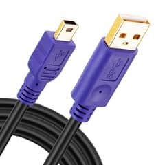 Mini USB 2.0 Type A to Mini B Male Cable for GoPro Hero 3+,HeroHD, 6'M
