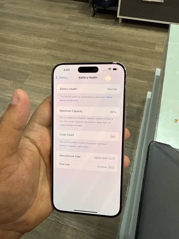 iphone 15 pro Max 256 gb Non PTA 6