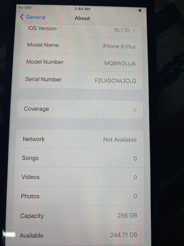 iPhone 8 Plus 256gb 6