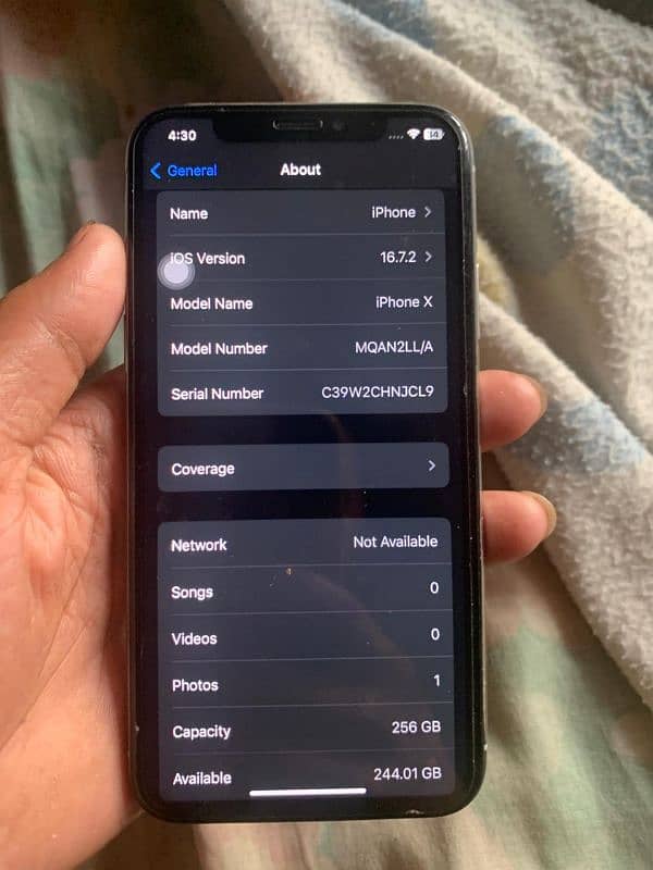 iphone x 256 gb non pta 6