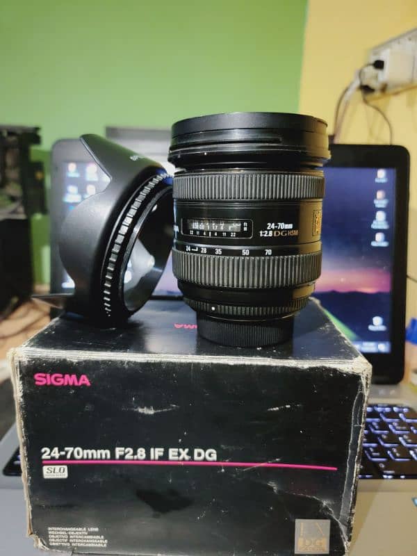 Sigma 24-70 lense f/2.8 for Nikon mount 3