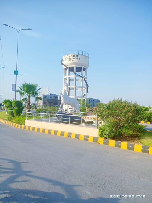 10 Marla On Ground Plot For Sale On 85 Feet Road In Lahore Motorway City 5