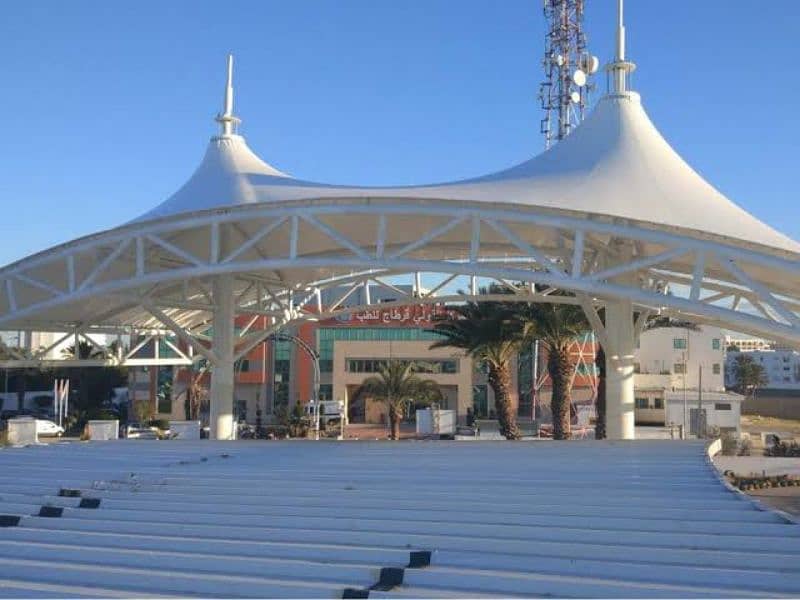 Cafe roofing shed - Hyper shade - Tensile Parking- Canopy- Mosque shed 2