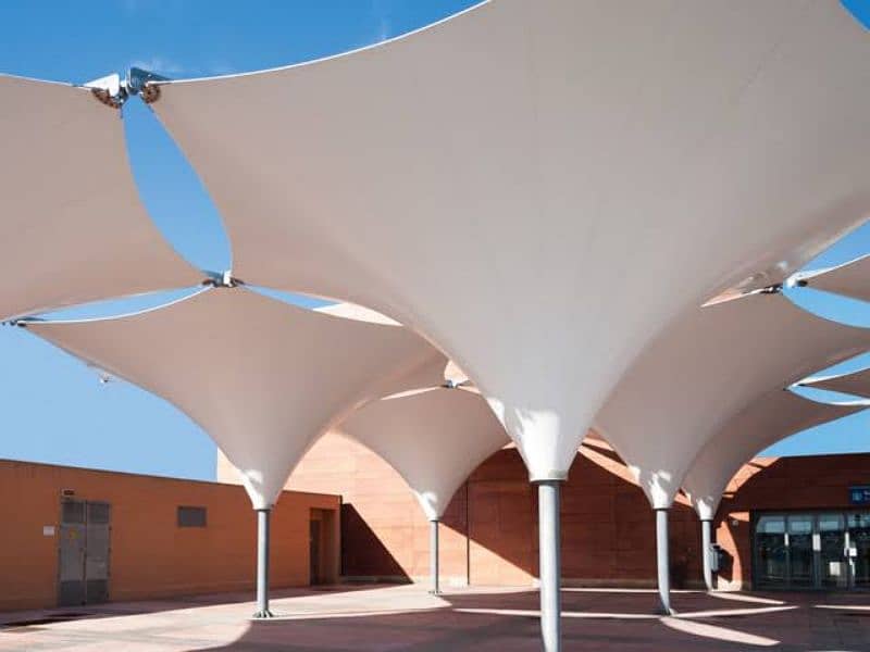 Cafe roofing shed - Hyper shade - Tensile Parking- Canopy- Mosque shed 5