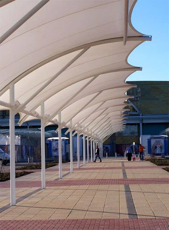 Car parking shade - Tensile sheds - Marquee shed- Wall mounted- Porch 4