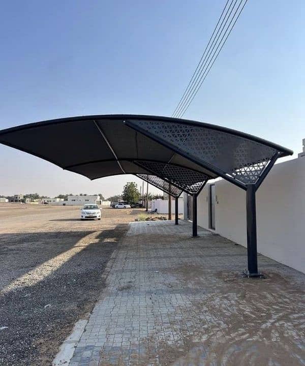 Car parking shade - Tensile sheds - Marquee shed- Wall mounted- Porch 7