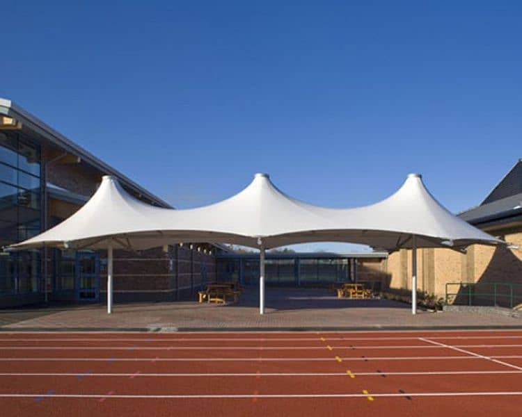 Car parking shade - Tensile sheds - Marquee shed- Wall mounted- Porch 10