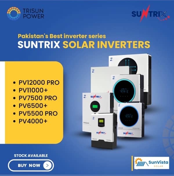 SunTrix Hybrid inverters complete range 3kva-8kva 0