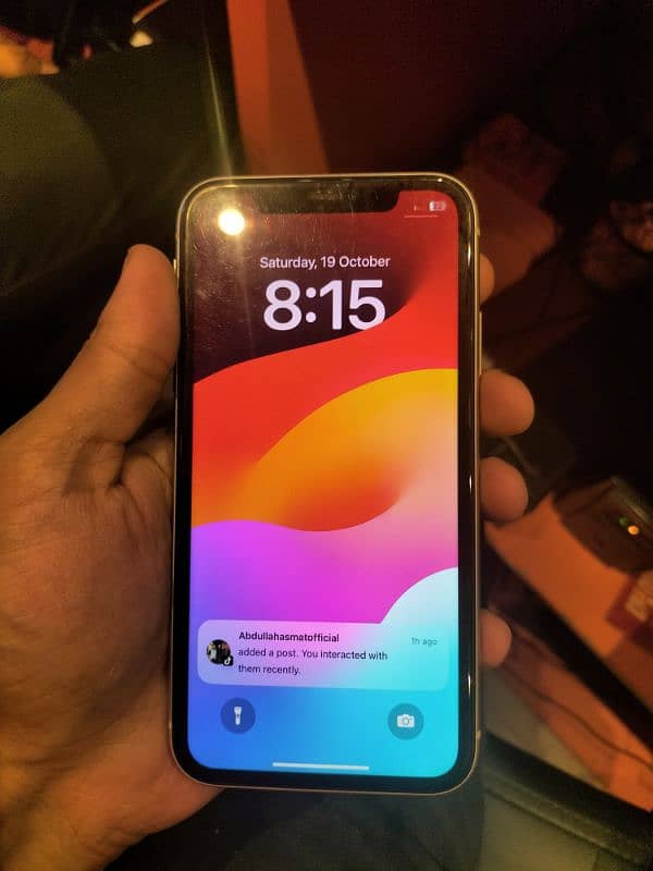 I phone 11 non PTA 64gb face id ok Ture tone active battery health 80% 3