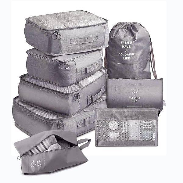 8 pieces storage bag for travel just in Rs 3199 4