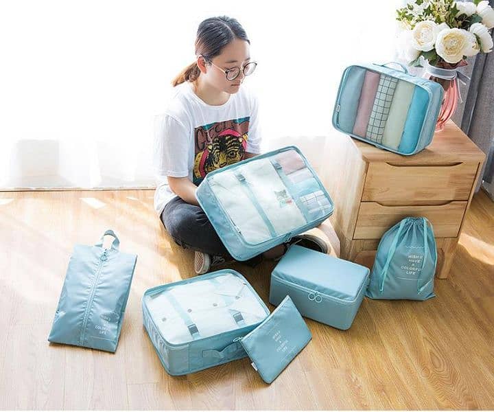 8 pieces storage bag for travel just in Rs 3199 7