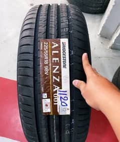 225/55/R18 Bridgestone with delivery in lahore (4 tyre price)