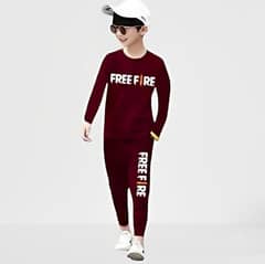 2 Pcs Boy's Micro Printed Tracksuit