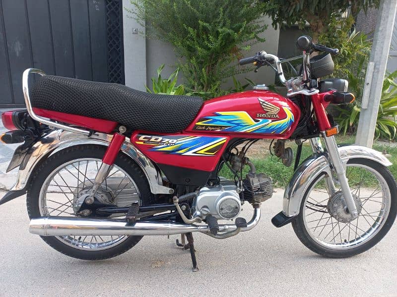 Honda CD 70 2021 model in new condition 8