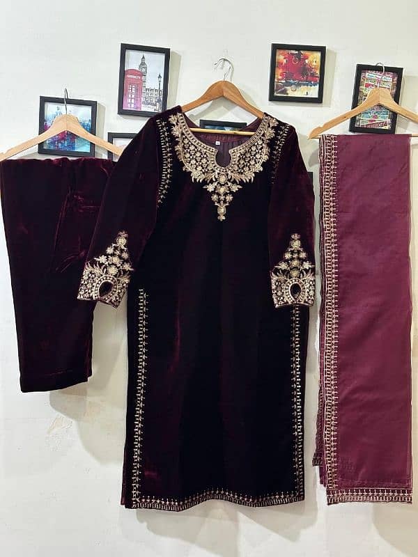 stiched dress velvet 5