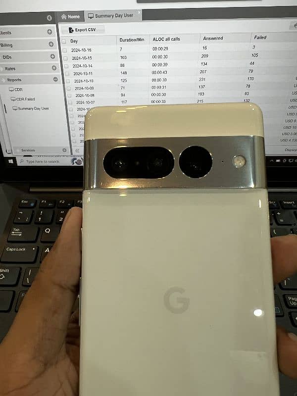 Google pixel 7 pro dual sim P. T. A APPROVED 0