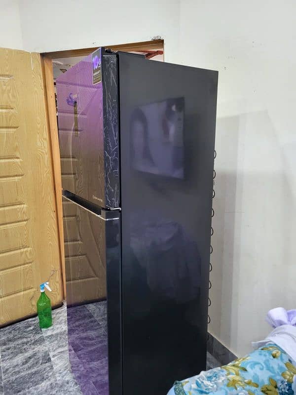 Haier hrf-438 purple glass door refrigerator 2