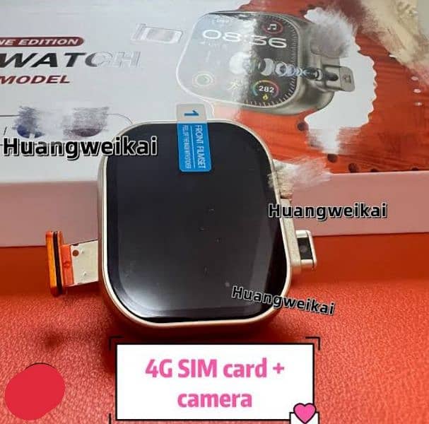 BW9 4G smart watch sim supported pta approved with pop pup camera 0