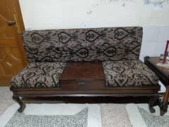 7 seater wooden sofa set with a Dewan and three tables