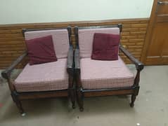 7 seater shesham wooden sofa