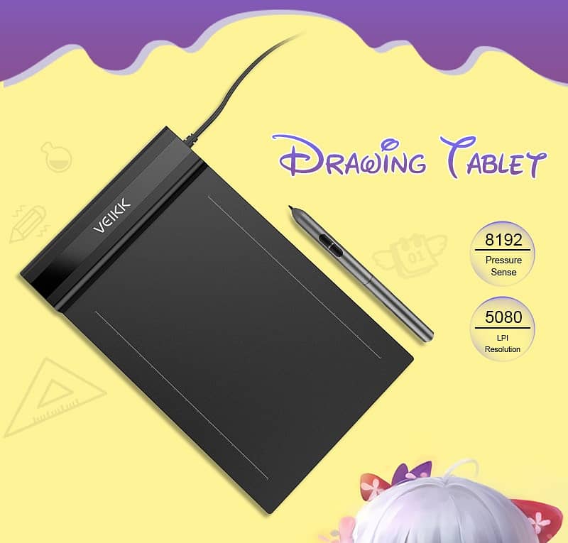 S640 Graphic Tablet Drawing Tablet 6x4 inch Graphics Drawing 8