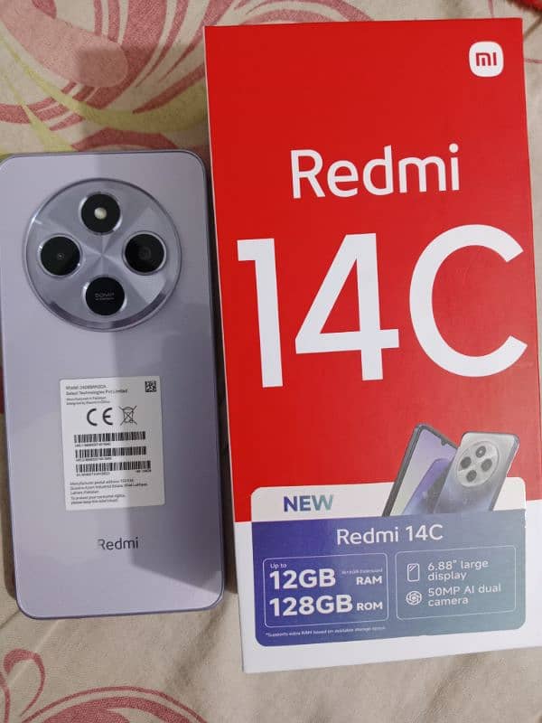 Redmi 14C 6+6 128 all ok open box ha 10/10 ha 1