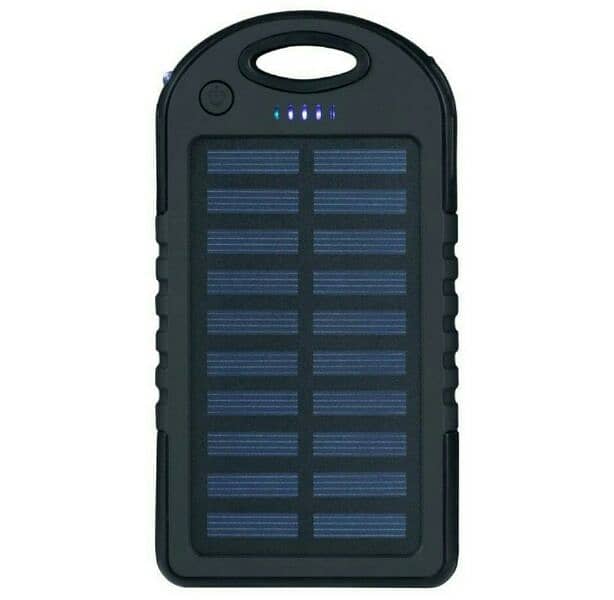 10000mha Solar Power Bank 0