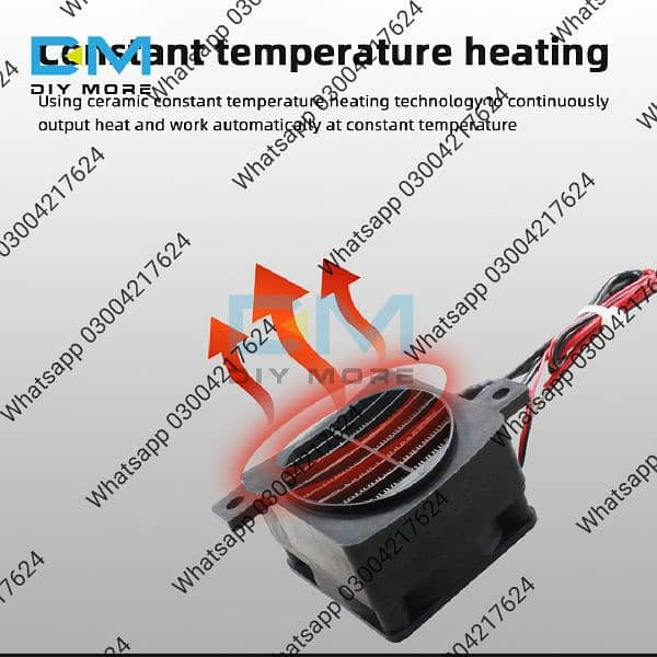 100W 12V PTC Ceramic Air Heater Conductive Type PTC Heating Ele 1