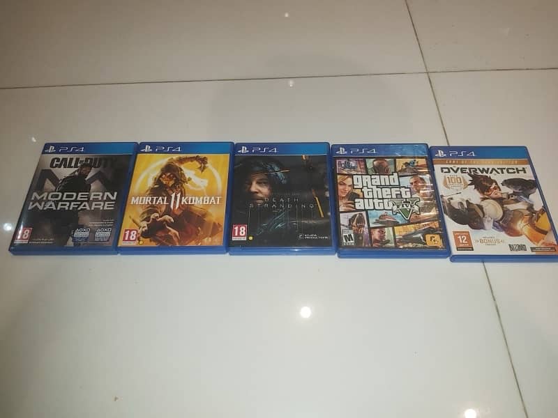 PS4 SLIM 500 GB 10/10 ORIGINAL BOX CABLES + 2 CONTROLLERS + 5 GAMES 14