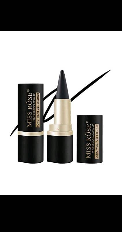 Miss Rose Long Wearing Eyeliner Kajal - Black, 2.2 g 1