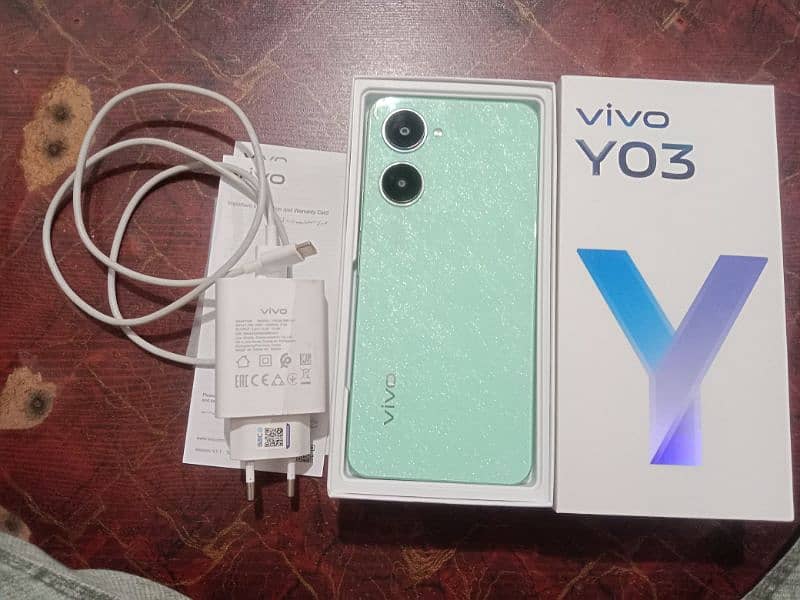 vivo y03 4/64 with all accessories and 6 month officially warranty 1