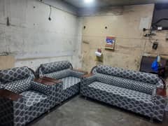 sofa set brand new 2 sall ki wrrnty k sat