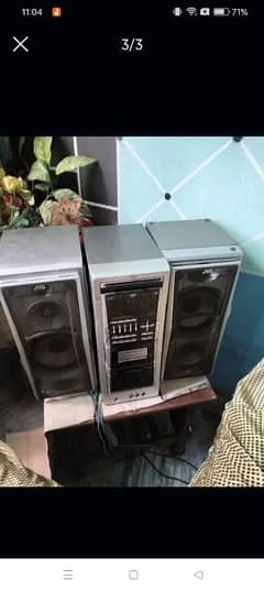 JVC amplifier plus full base speaker