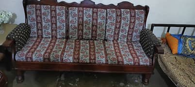 Pure sheesham sofa set and table