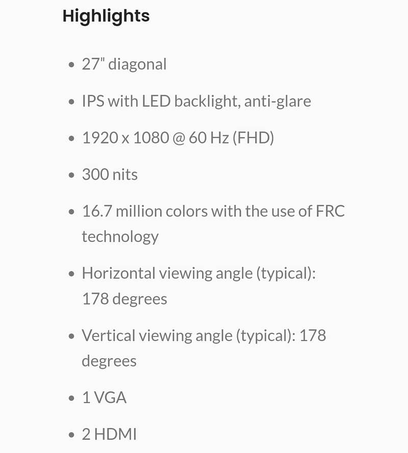 HP Monitor UHD 27"/Lcd for sale/Gaming monitor for sale 2