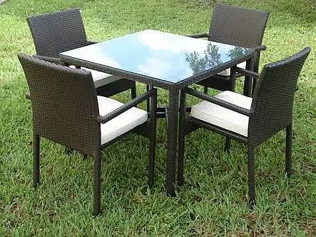 Rattan Garden Lawn Chairs, Outdoor Patio rooftop restaurant furniture 5