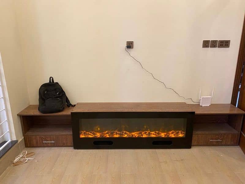 Electric fire place remote control with heater balor 2