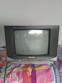 Sharp X-Flat CRT TV - Classic Model with Remote