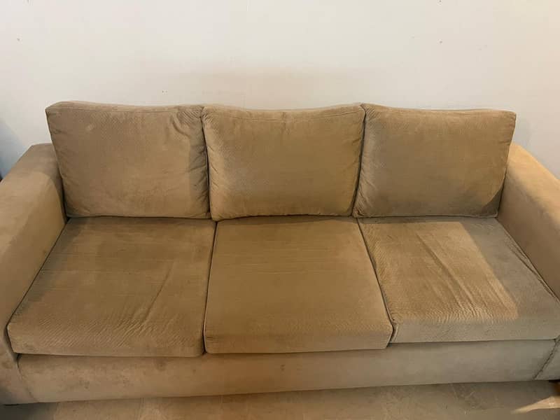 Beige/cream 5 Seater Sofa 3