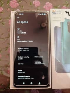 Redmi note 9 128 GB, 4+2 GB Ram, box avlble condition 8/10 single hand