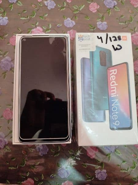 Redmi note 9 128 GB, 4+2 GB Ram, box avlble condition 8/10 single hand 2