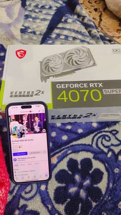 Box Packed MSI GeForce RTX 4070 Super 12GB Ventus 2X White OC