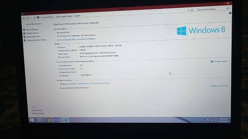 dell laptop RAM 4 i5 3