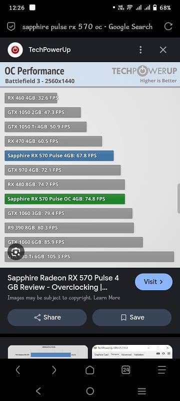 Sapphire Pulse RX570 OC 4GB 256Bit 2